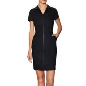 Layayette 148 New York Dress Zip front navy Womens size 6